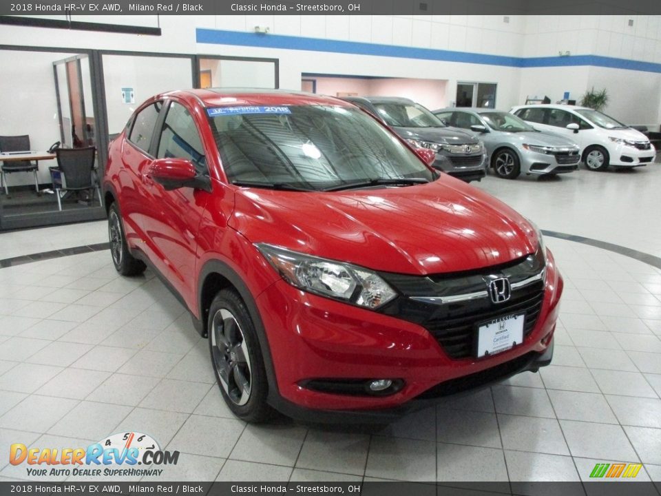 2018 Honda HR-V EX AWD Milano Red / Black Photo #3