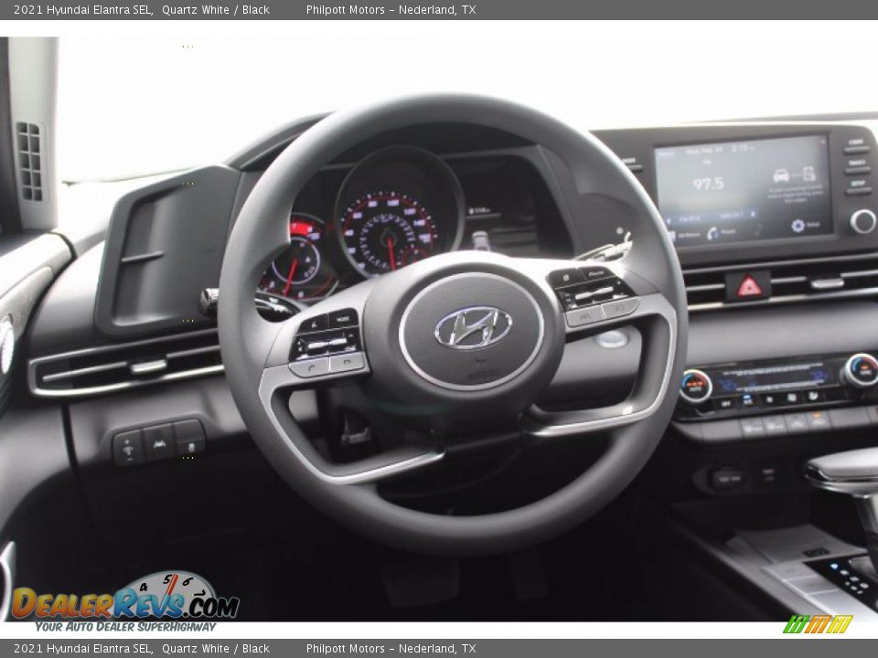 2021 Hyundai Elantra SEL Quartz White / Black Photo #22