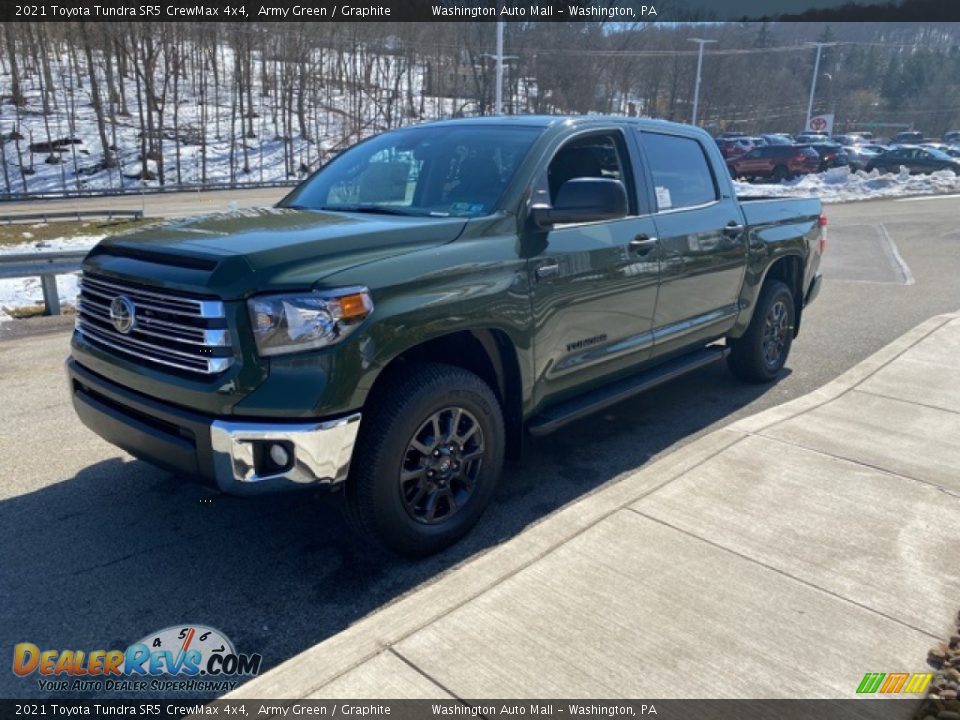 2021 Toyota Tundra SR5 CrewMax 4x4 Army Green / Graphite Photo #12