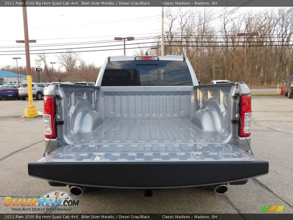 2021 Ram 1500 Big Horn Quad Cab 4x4 Billet Silver Metallic / Diesel Gray/Black Photo #13