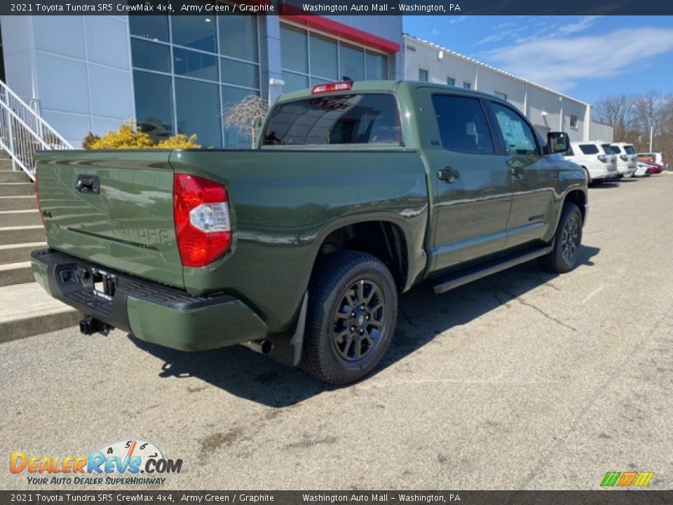 2021 Toyota Tundra SR5 CrewMax 4x4 Army Green / Graphite Photo #13