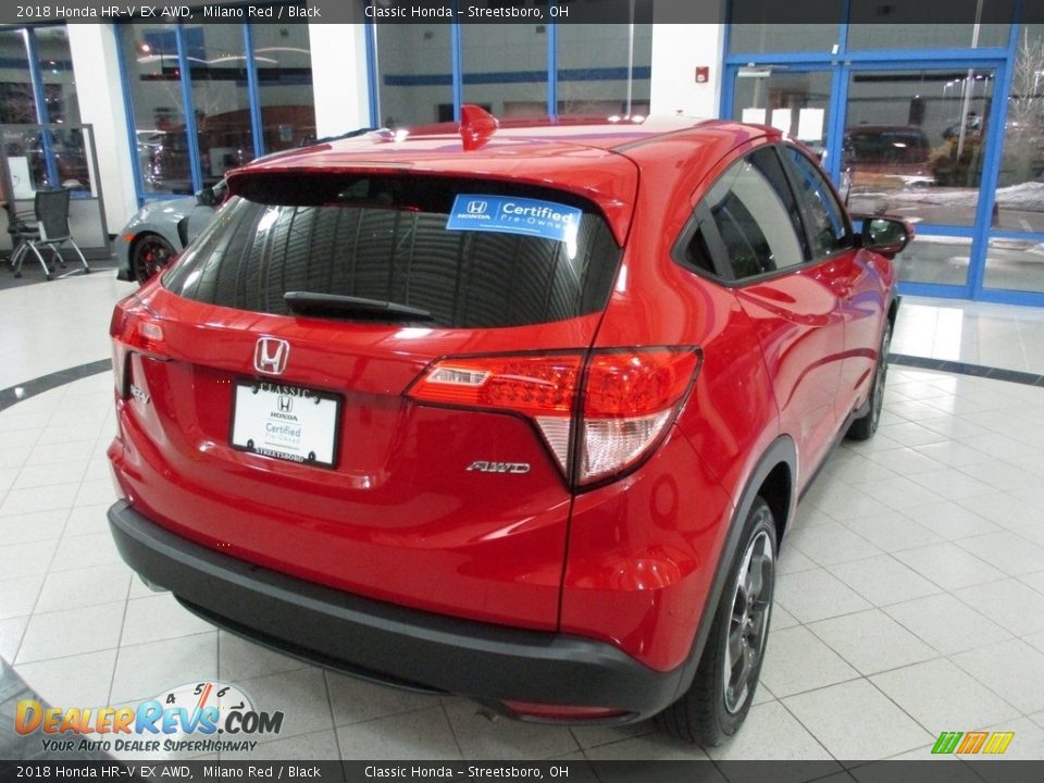 2018 Honda HR-V EX AWD Milano Red / Black Photo #7