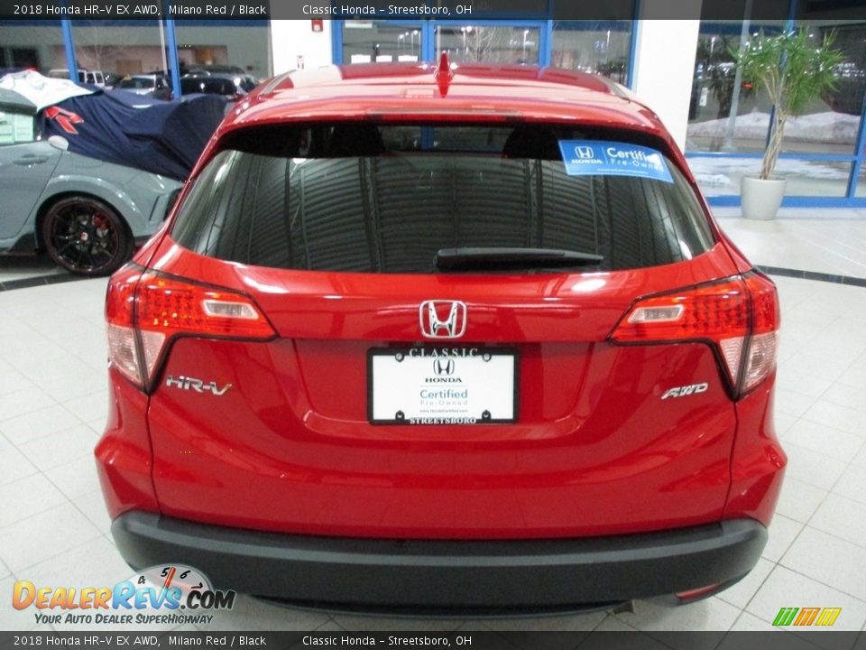 2018 Honda HR-V EX AWD Milano Red / Black Photo #8