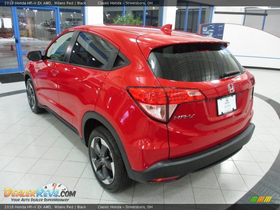 2018 Honda HR-V EX AWD Milano Red / Black Photo #9