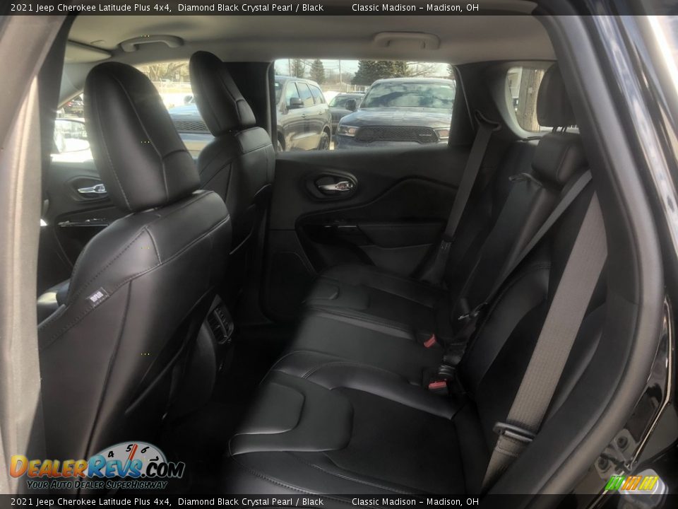 2021 Jeep Cherokee Latitude Plus 4x4 Diamond Black Crystal Pearl / Black Photo #3