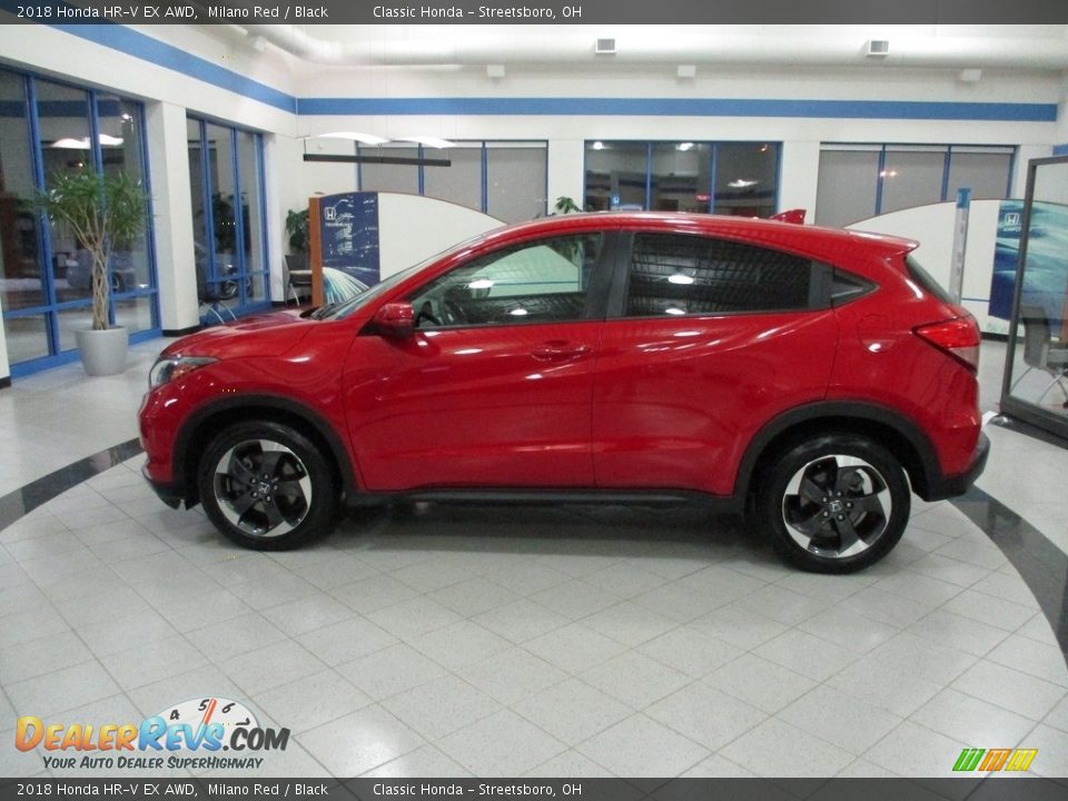 2018 Honda HR-V EX AWD Milano Red / Black Photo #10