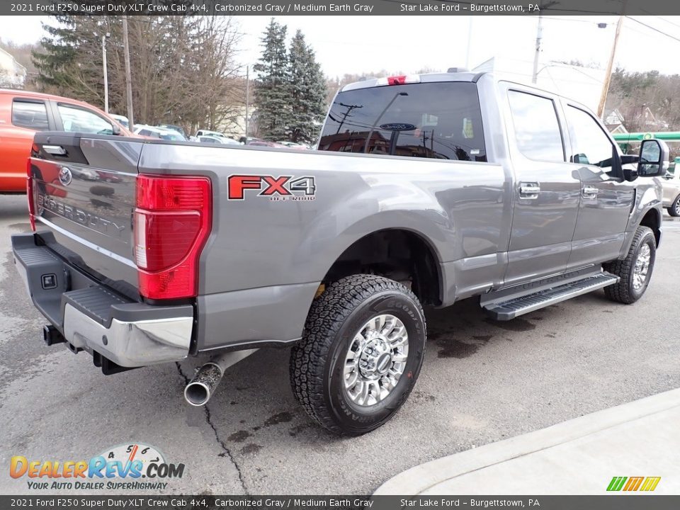 2021 Ford F250 Super Duty XLT Crew Cab 4x4 Carbonized Gray / Medium Earth Gray Photo #5