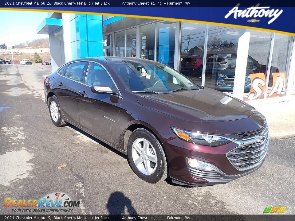 2021 Chevrolet Malibu LS Black Cherry Metallic / Jet Black Photo #1