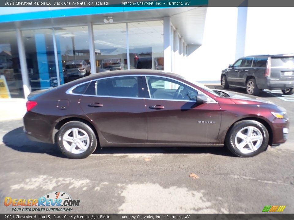 2021 Chevrolet Malibu LS Black Cherry Metallic / Jet Black Photo #3