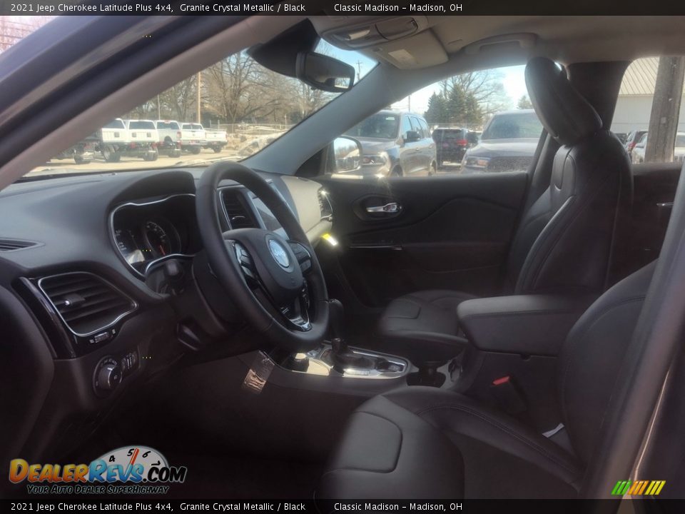 2021 Jeep Cherokee Latitude Plus 4x4 Granite Crystal Metallic / Black Photo #2