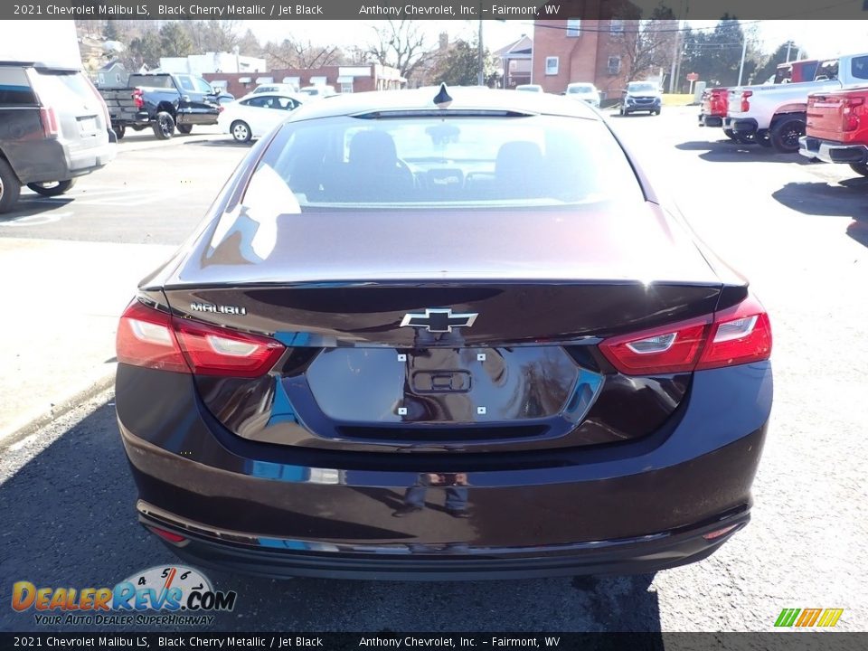 2021 Chevrolet Malibu LS Black Cherry Metallic / Jet Black Photo #5