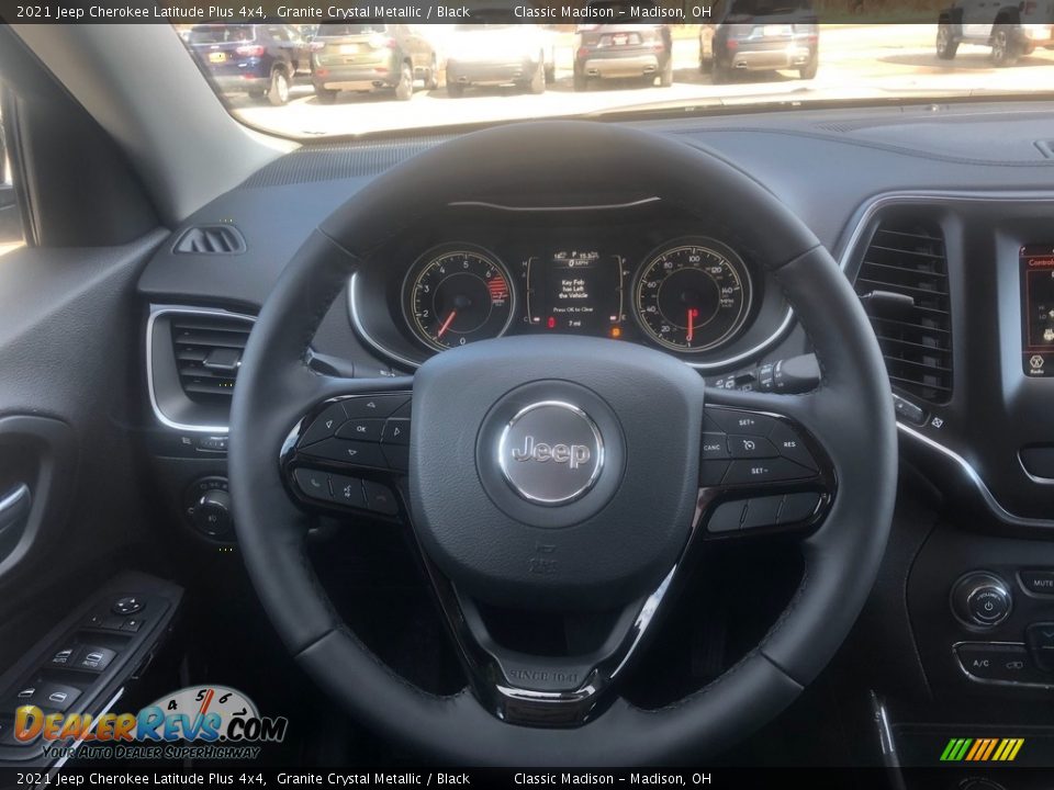 2021 Jeep Cherokee Latitude Plus 4x4 Granite Crystal Metallic / Black Photo #6
