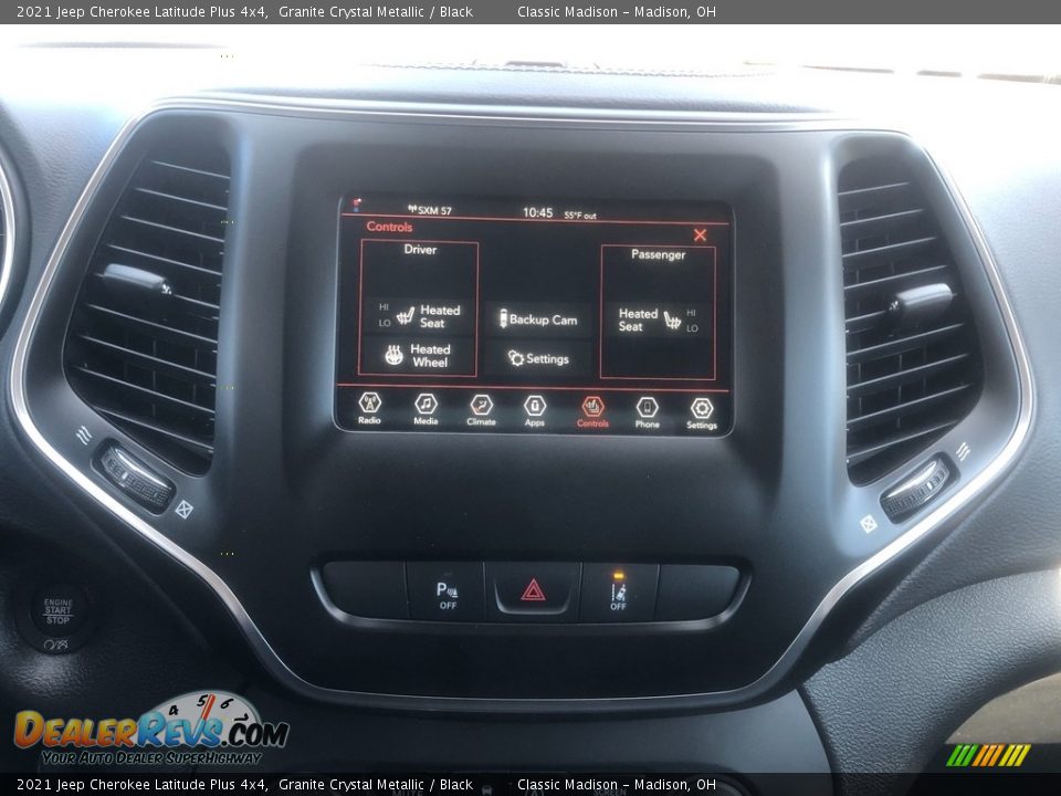 2021 Jeep Cherokee Latitude Plus 4x4 Granite Crystal Metallic / Black Photo #7