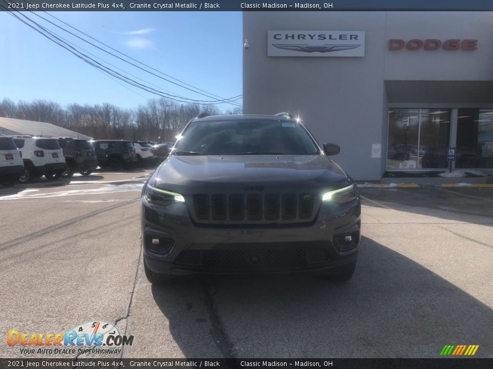2021 Jeep Cherokee Latitude Plus 4x4 Granite Crystal Metallic / Black Photo #8