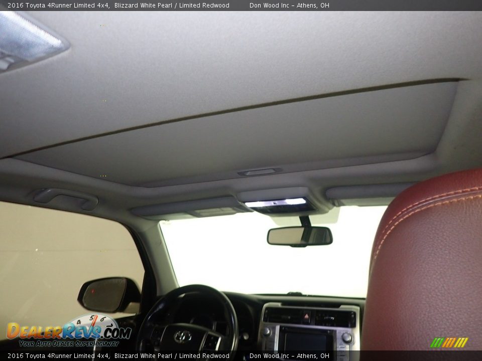 2016 Toyota 4Runner Limited 4x4 Blizzard White Pearl / Limited Redwood Photo #2