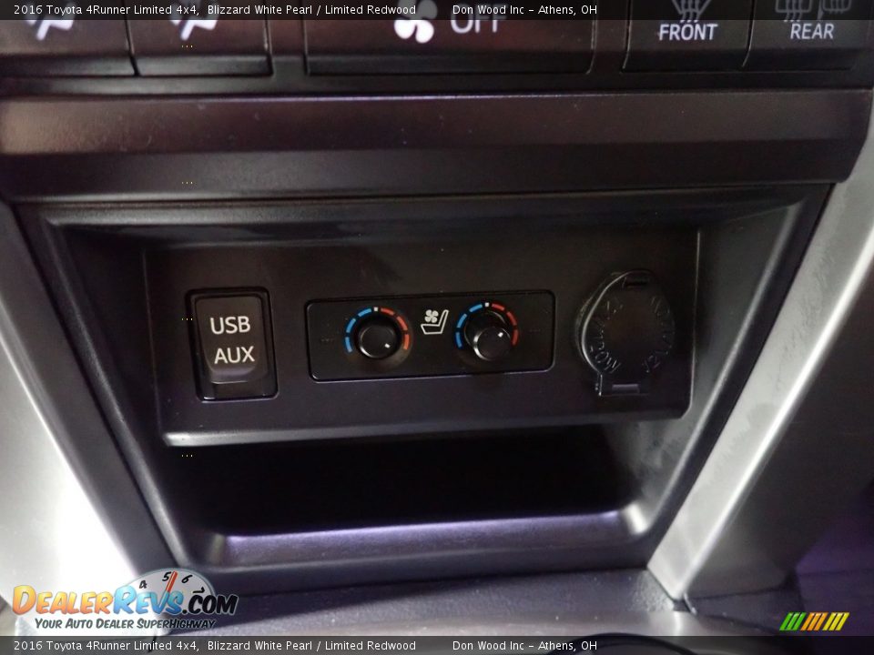 2016 Toyota 4Runner Limited 4x4 Blizzard White Pearl / Limited Redwood Photo #3