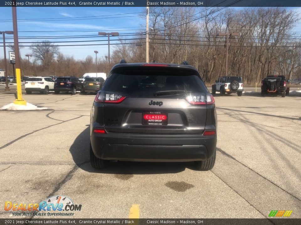 2021 Jeep Cherokee Latitude Plus 4x4 Granite Crystal Metallic / Black Photo #11