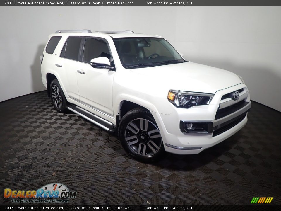 2016 Toyota 4Runner Limited 4x4 Blizzard White Pearl / Limited Redwood Photo #6