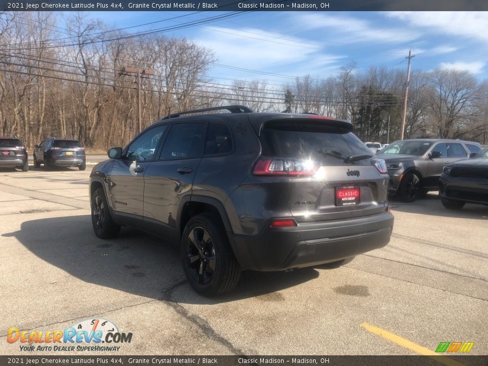 2021 Jeep Cherokee Latitude Plus 4x4 Granite Crystal Metallic / Black Photo #12