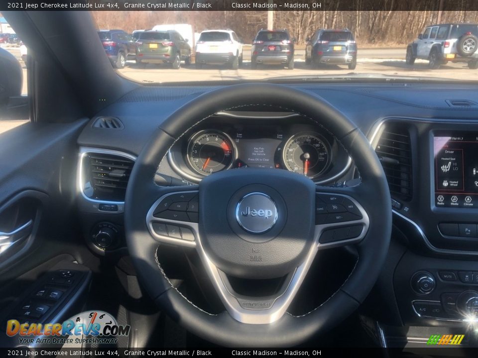 2021 Jeep Cherokee Latitude Lux 4x4 Granite Crystal Metallic / Black Photo #6