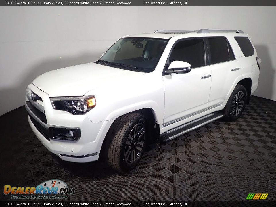 2016 Toyota 4Runner Limited 4x4 Blizzard White Pearl / Limited Redwood Photo #12