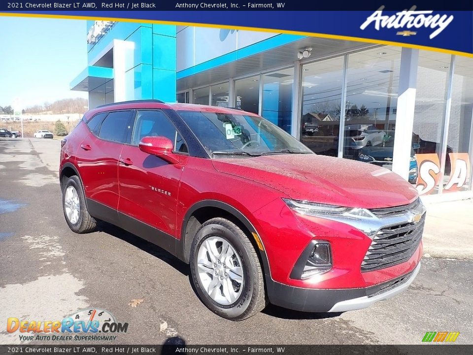 2021 Chevrolet Blazer LT AWD Red Hot / Jet Black Photo #1