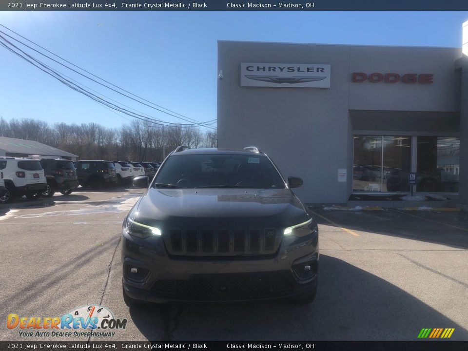 2021 Jeep Cherokee Latitude Lux 4x4 Granite Crystal Metallic / Black Photo #9