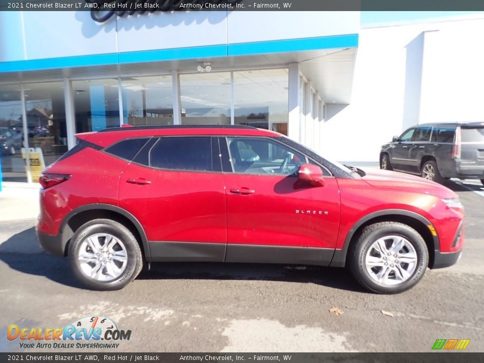2021 Chevrolet Blazer LT AWD Red Hot / Jet Black Photo #3