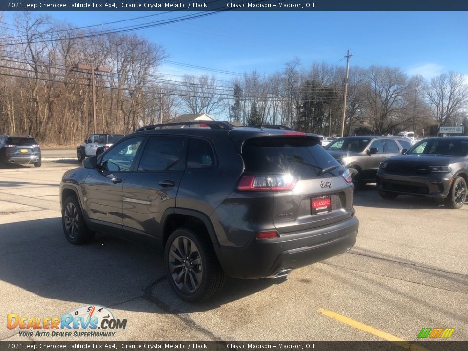 2021 Jeep Cherokee Latitude Lux 4x4 Granite Crystal Metallic / Black Photo #11