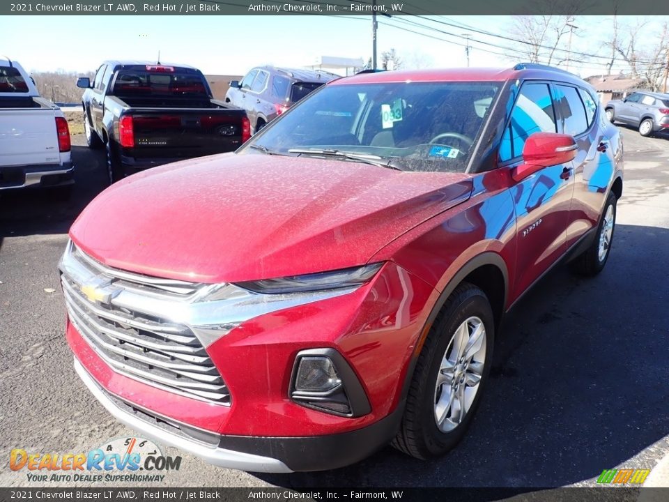 2021 Chevrolet Blazer LT AWD Red Hot / Jet Black Photo #7