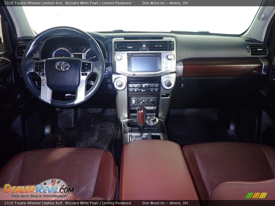 2016 Toyota 4Runner Limited 4x4 Blizzard White Pearl / Limited Redwood Photo #28