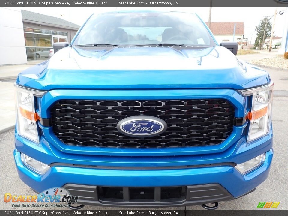 2021 Ford F150 STX SuperCrew 4x4 Velocity Blue / Black Photo #8