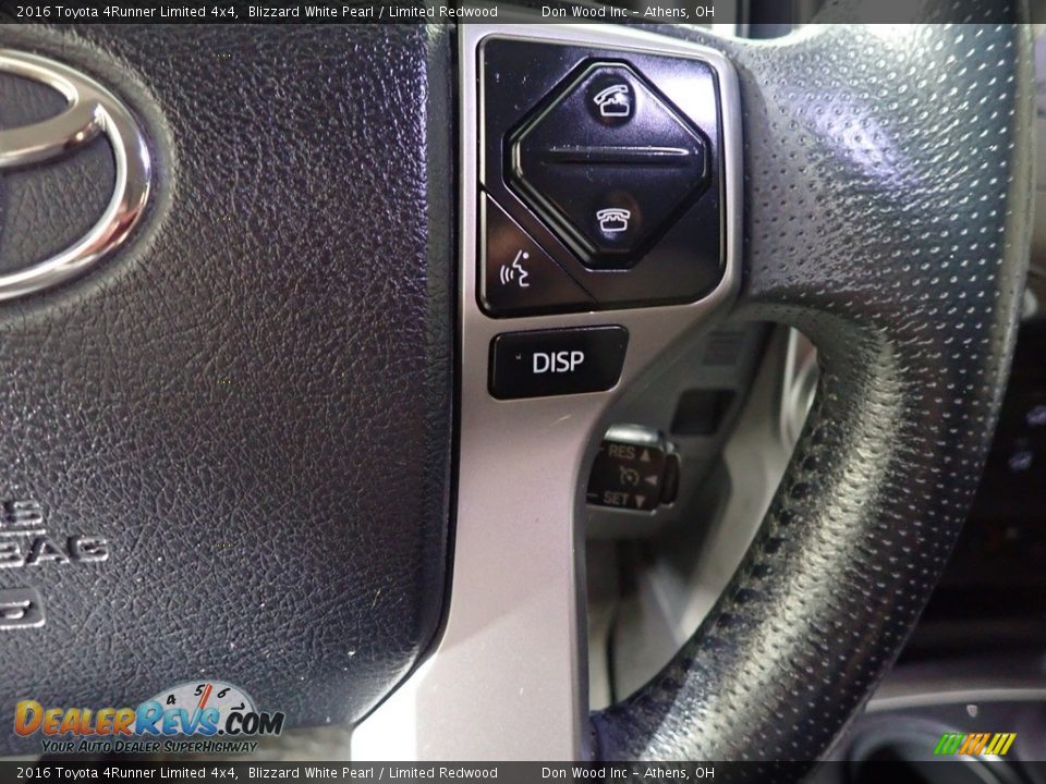 2016 Toyota 4Runner Limited 4x4 Blizzard White Pearl / Limited Redwood Photo #34