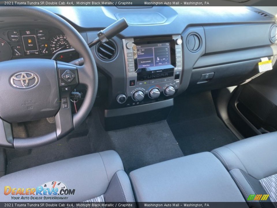 2021 Toyota Tundra SR Double Cab 4x4 Midnight Black Metallic / Graphite Photo #3