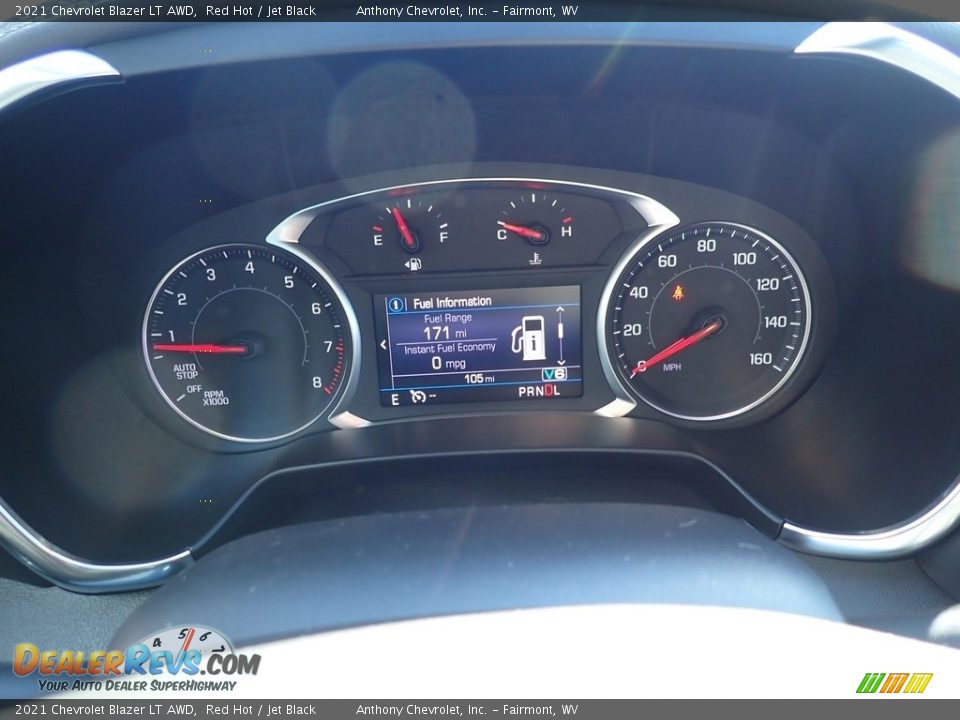 2021 Chevrolet Blazer LT AWD Red Hot / Jet Black Photo #20
