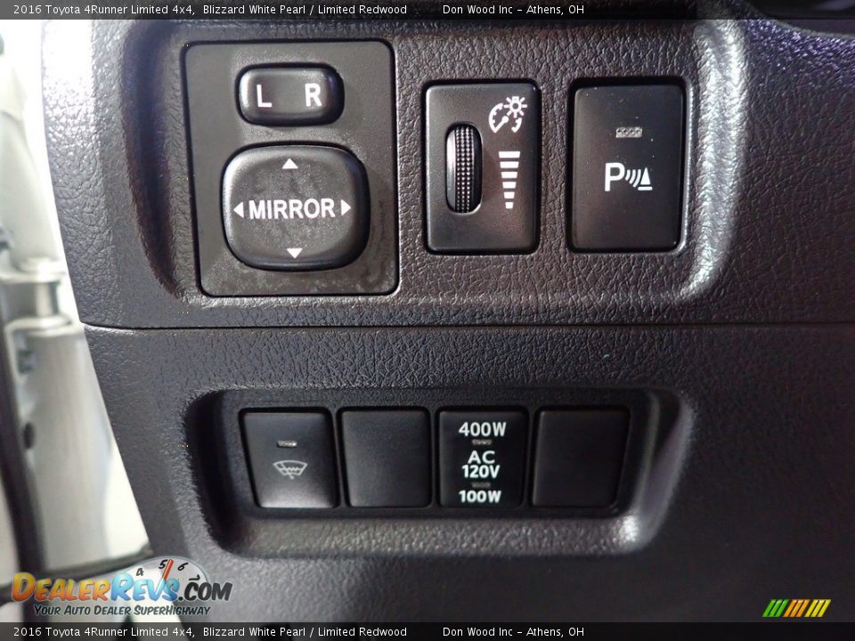 2016 Toyota 4Runner Limited 4x4 Blizzard White Pearl / Limited Redwood Photo #35