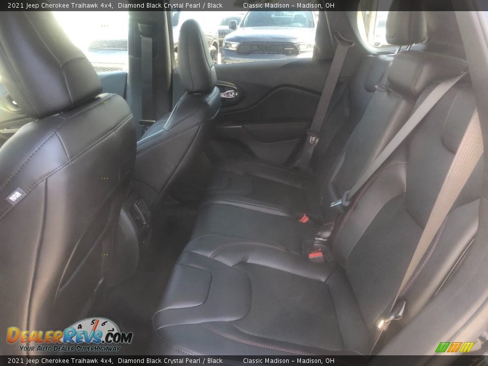 2021 Jeep Cherokee Traihawk 4x4 Diamond Black Crystal Pearl / Black Photo #3