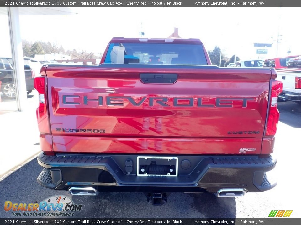 2021 Chevrolet Silverado 1500 Custom Trail Boss Crew Cab 4x4 Cherry Red Tintcoat / Jet Black Photo #4