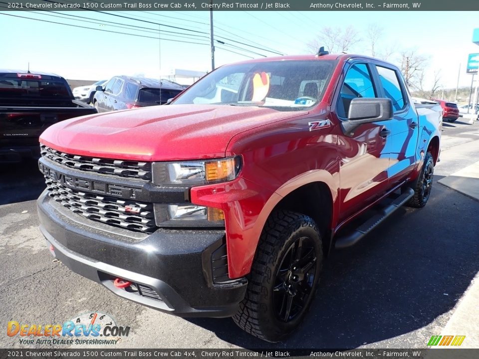 2021 Chevrolet Silverado 1500 Custom Trail Boss Crew Cab 4x4 Cherry Red Tintcoat / Jet Black Photo #6