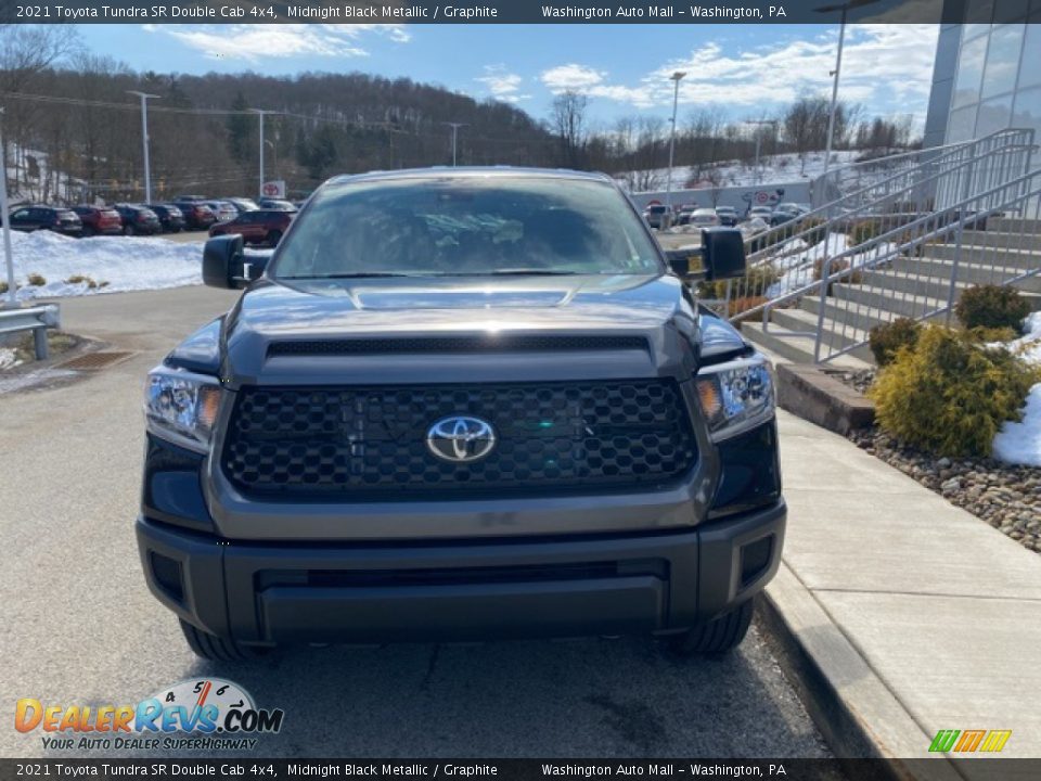 2021 Toyota Tundra SR Double Cab 4x4 Midnight Black Metallic / Graphite Photo #12