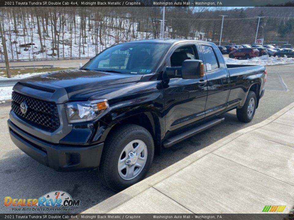 2021 Toyota Tundra SR Double Cab 4x4 Midnight Black Metallic / Graphite Photo #13