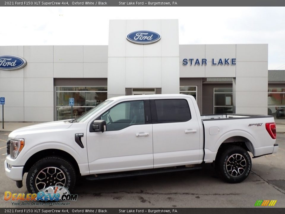 2021 Ford F150 XLT SuperCrew 4x4 Oxford White / Black Photo #1