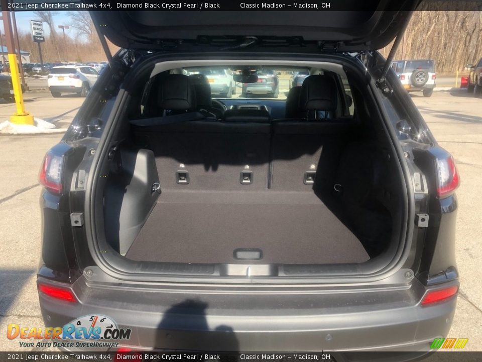2021 Jeep Cherokee Traihawk 4x4 Diamond Black Crystal Pearl / Black Photo #12