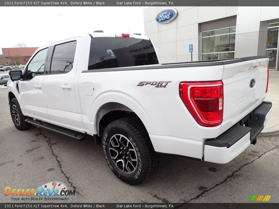 2021 Ford F150 XLT SuperCrew 4x4 Oxford White / Black Photo #3