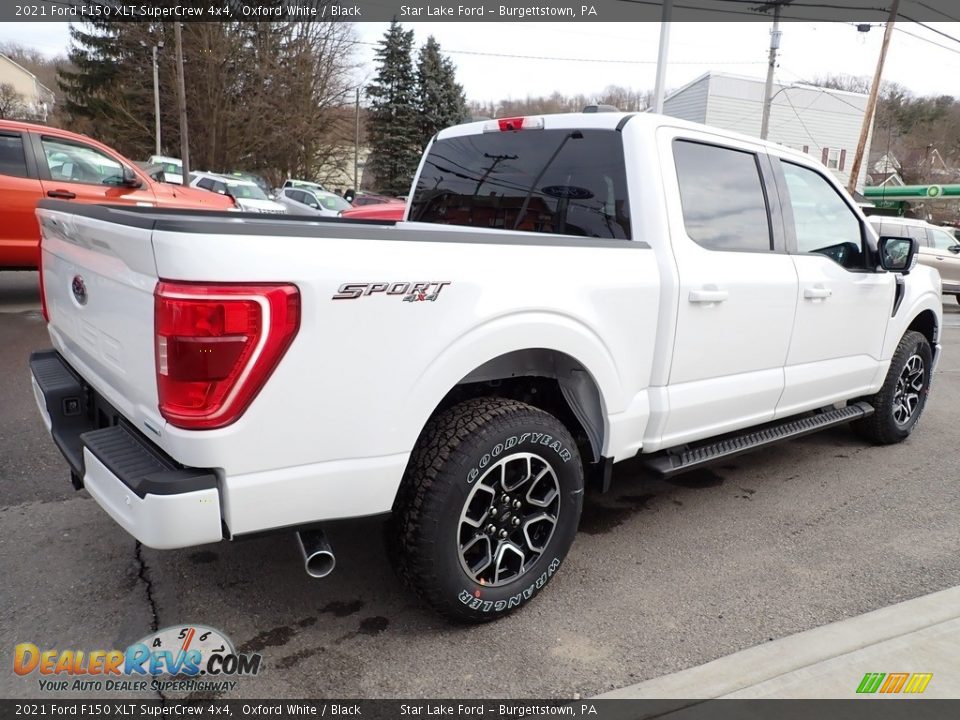 2021 Ford F150 XLT SuperCrew 4x4 Oxford White / Black Photo #5