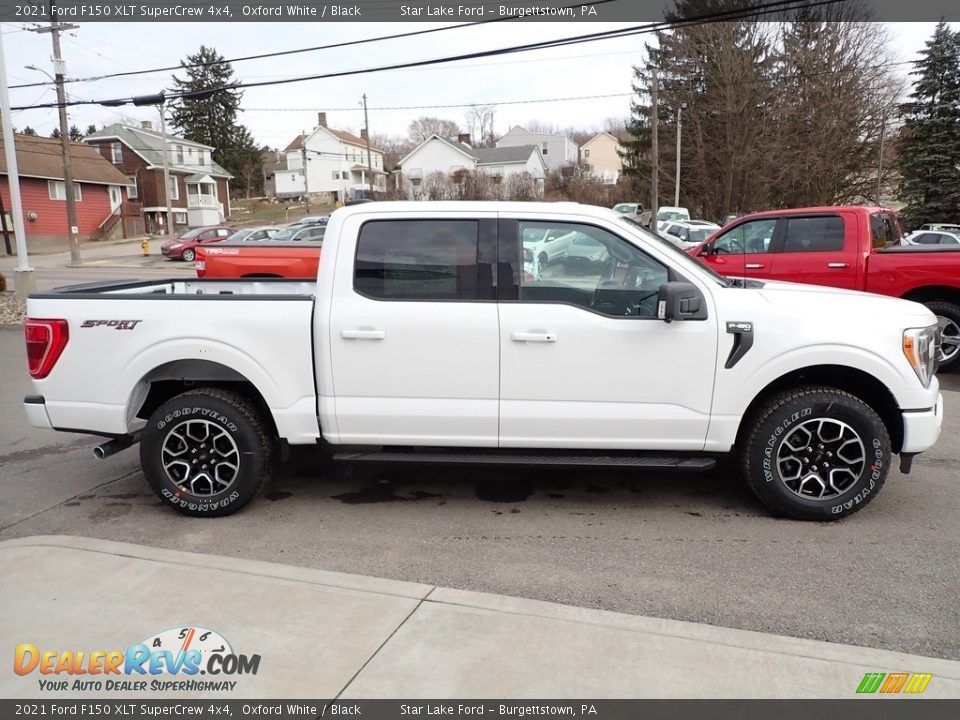 2021 Ford F150 XLT SuperCrew 4x4 Oxford White / Black Photo #6