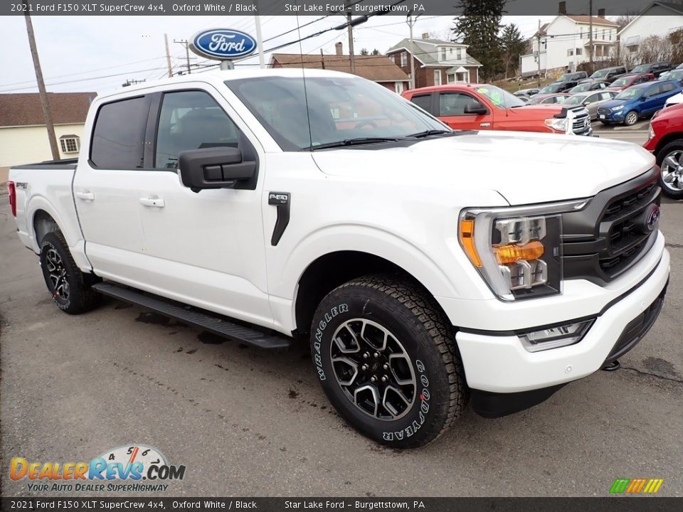 2021 Ford F150 XLT SuperCrew 4x4 Oxford White / Black Photo #7