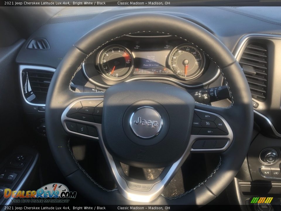 2021 Jeep Cherokee Latitude Lux 4x4 Bright White / Black Photo #6