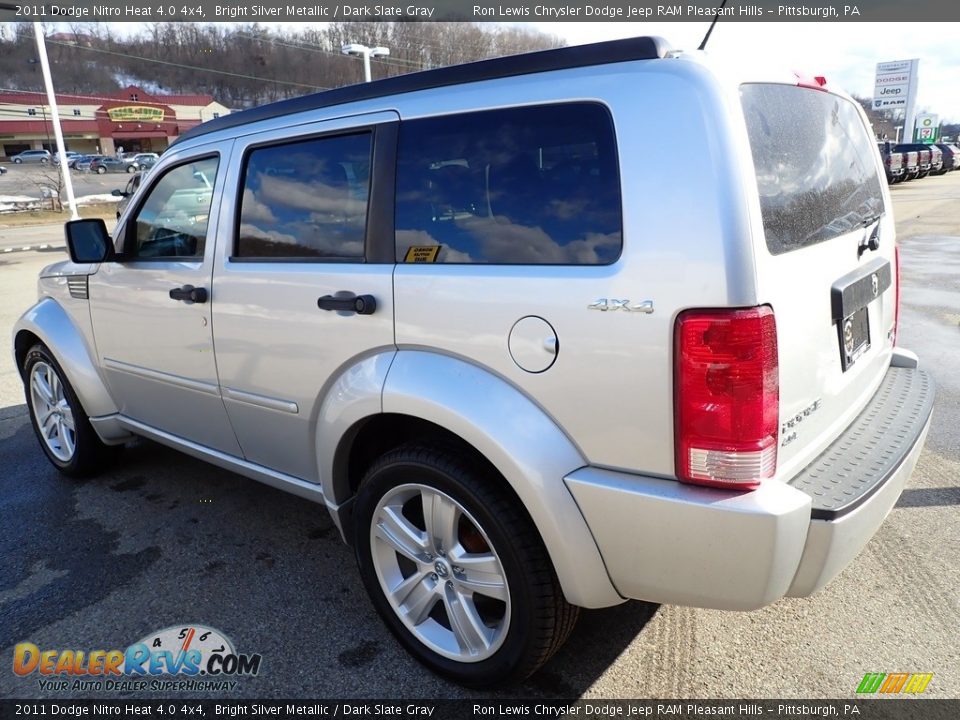 2011 Dodge Nitro Heat 4.0 4x4 Bright Silver Metallic / Dark Slate Gray Photo #3