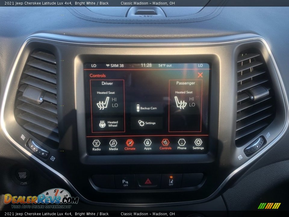 2021 Jeep Cherokee Latitude Lux 4x4 Bright White / Black Photo #8